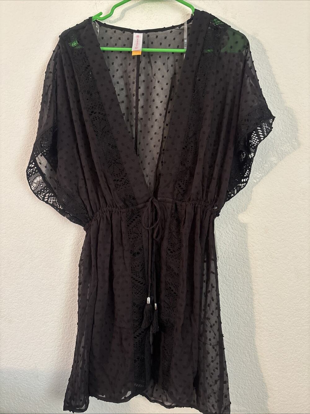 Juniors Cover-Up Black Large New No Boundaries